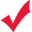 Red checkmark