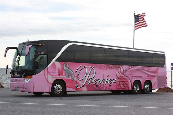 Premier Motorcoach pink Lady Bus - Premier Coach